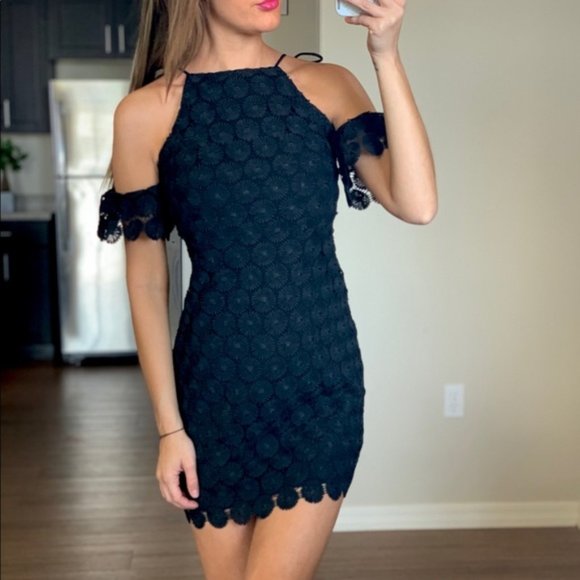 Anthropologie Dresses & Skirts - New Anthropologie Black Cold Shoulder Dress